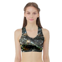 Tokyo Night Women s Sports Bra With Border