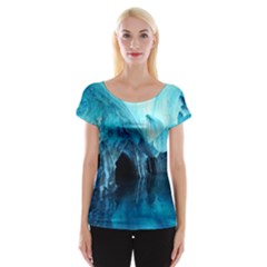 Marble Caves 3 Women s Cap Sleeve Top by trendistuff