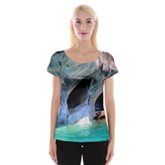 Marble Caves 2 Women s Cap Sleeve Top by trendistuff