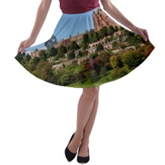 Powis Castle Terraces A-line Skater Skirt