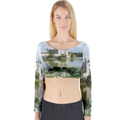 Leeds Castle Long Sleeve Crop Top