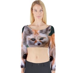 Baby Fox Long Sleeve Crop Top