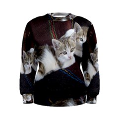 Kitty Twins Women s Sweatshirts by trendistuff