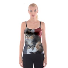 Comfy Kitty Spaghetti Strap Tops by trendistuff