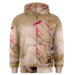 Adorable Sleeping Puppy Men s Zipper Hoodies by trendistuff