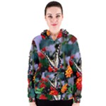 BUTTERFLY FLOWERS 1 Women s Zipper Hoodies