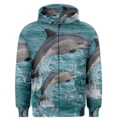 Dolphin Men s Zipper Hoodies by trendistuff