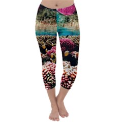 Coral Reefs 1 Capri Winter Leggings 