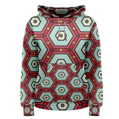 Hexagons Pattern Women s Pullover Hoodie