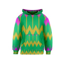 Chevrons Kid s Pullover Hoodie by LalyLauraFLM