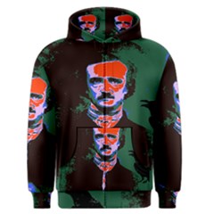 Edgar Allan Poe Pop Art  Men s Zipper Hoodie by icarusismartdesigns