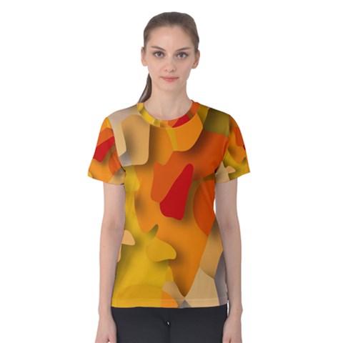 Red Spot Women s Cotton Tee by hennigdesign