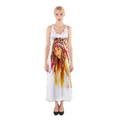 Indian 26 Full Print Maxi Dress by indianwarrior