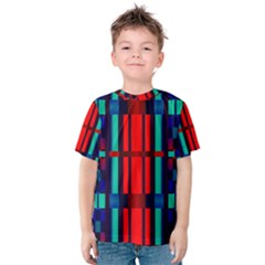 Stripes And Rectangles  Kid s Cotton Tee