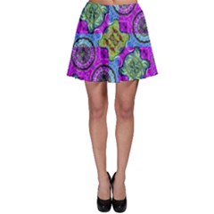 Collage Ornate Print Skater Skirt by dflcprintsclothing