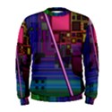 Jewel City, Radiant Rainbow Abstract Urban Men s Sweatshirt View1