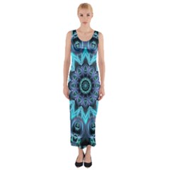 Star Connection, Abstract Cosmic Constellation Fitted Maxi Dress by DianeClancy