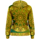 Yellow Green Abstract Wheel Of Fire Women s Pullover Hoodie View2