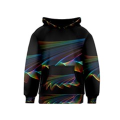  Flowing Fabric Of Rainbow Light, Abstract  Kids  Pullover Hoodie by DianeClancy