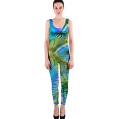 Mystical Spring, Abstract Crystal Renewal Onepiece Catsuit by DianeClancy