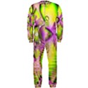 Raspberry Lime Mystical Magical Lake, Abstract  OnePiece Jumpsuit (Men)  View1