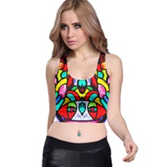 Bi-polar Sun Racer Back Crop Top