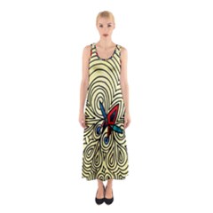 Bee Hive Full Print Maxi Dress