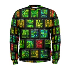 Colorful Buttons                Men s Sweatshirt by LalyLauraFLM