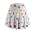 Seamless Colorful Flowers Pattern Mini Flare Skirt View2