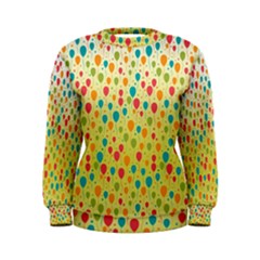 Colorful Balloons Backlground Women s Sweatshirt