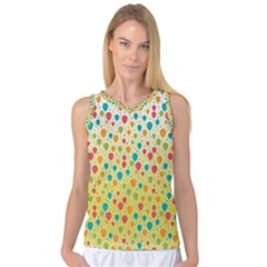 Colorful Balloons Backlground Women s Basketball Tank Top