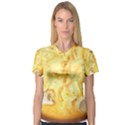 White Chocolate Chip Lemon Cookie Novelty Women s V-Neck Sport Mesh Tee View1