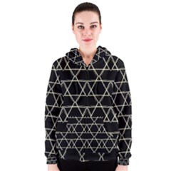 Star Of David   Women s Zipper Hoodie