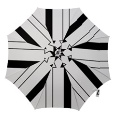 Funny Black And White Stripes Diamonds Arrows Hook Handle Umbrellas (small)