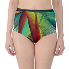 Stained Glass Window High-waist Bikini Bottoms by SugaPlumsEmporium