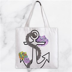 2 Combo Flowersa  Zipper Grocery Tote Bag