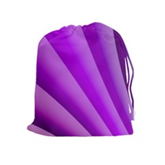 Gentle Folds Of Purple Drawstring Pouches (extra Large)