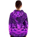 Abstract In Purple Women s Zipper Hoodie View2