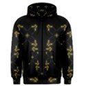 Festive Black Golden Lights  Men s Zipper Hoodie View1