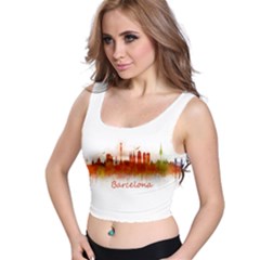 Barcelona City Art Crop Top by hqphoto