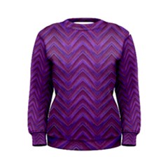 Grunge Chevron Style Print Women s Sweatshirt by dflcprintsclothing