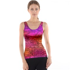 Purple Orange Pink Colorful Art Tank Top