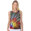 Fractal Bird of Paradise Women s Basketball Tank Top View1