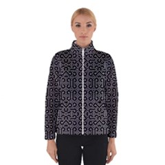 Black And White Ethnic Sharp Geometric  Print Winterwear