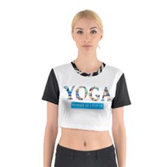 Yoga Cotton Crop Top by Xnvy