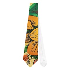 Tropical Design With Flamingo And Palm Tree Neckties (one Side)  by FantasyWorld7