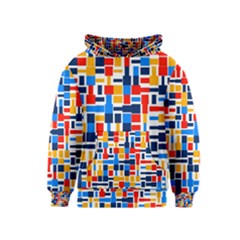 Colorful Shapes                                  Kid s Pullover Hoodie by LalyLauraFLM