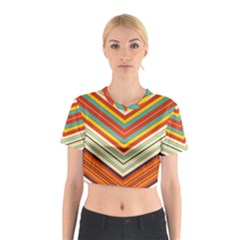 Bent Stripes                                    Cotton Crop Top