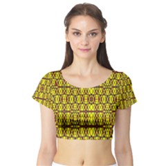 Small  Big Short Sleeve Crop Top (tight Fit)