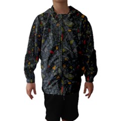 Abstract Reg Hooded Wind Breaker (kids)